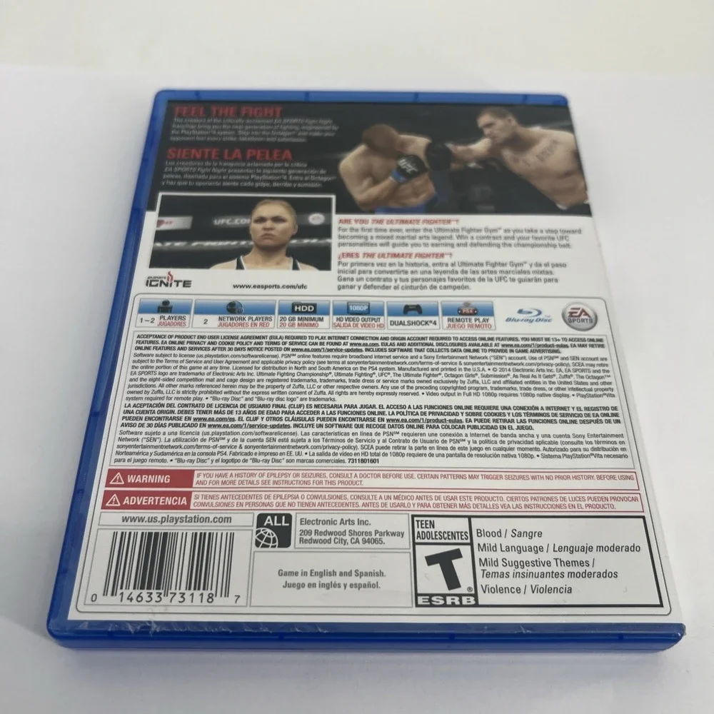 EA Sports UFC 1 Game MMA Fighting Sony PlayStation 4 PS4 Complete